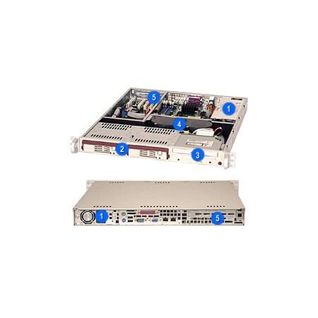 Supermicro Sc811 T-260 - System Cabinet - Rack-Mountable - Atx - Power Supply - CSE-811T-260